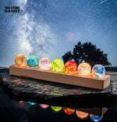 7-COLOR CORE MEMORY GLASS CRYSTAL BALL WITH LED LIGHT STAND – HEALING SPHERE DÉCOR MEDITATION & CHAKRA BALANCING
